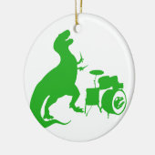 Dinosauer speeltrommels - Kies achtergrondkleur Keramisch Ornament (Links)