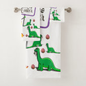 Dinosauer voor de keukenset van de paasbakken bad handdoek (Insitu)