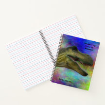 Dinosauer voor handschriftenpapier