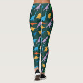 Dinosauer, zeven soorten silhouetpatroon leggings (Achterkant)