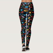 Dinosauer, zeven soorten silhouetpatroon leggings (Achterkant)