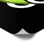 Dinosault Grappige Dinosaurus Pun Donker BG Poster (Hoek)