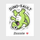 Dinosault Grappige Dinosaurus Pun Sticker (Vel)