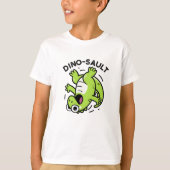 Dinosault Grappige Dinosaurus Pun T-shirt (Voorkant)