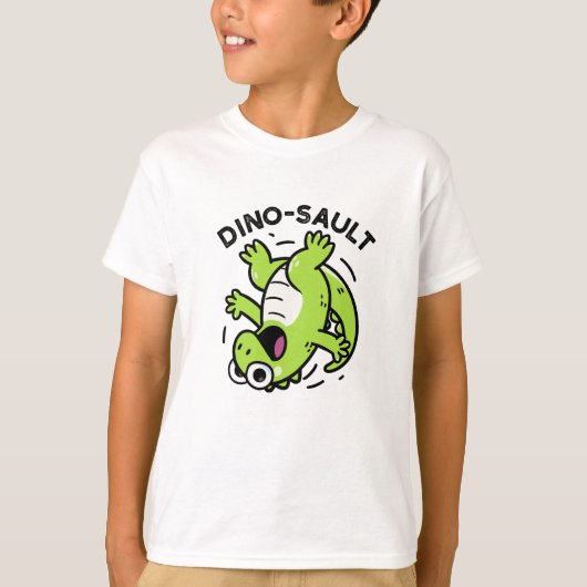 Dinosault Grappige Dinosaurus Pun T-shirt (Voorkant)