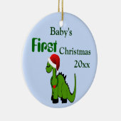 Dinosaur 1 kerst keramisch ornament (Rechts)