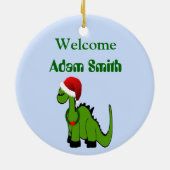 Dinosaur 1 kerst keramisch ornament (Achterkant)