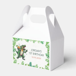Dinosaur 1e verjaardag bedankdoosjes