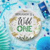 Dinosaur 1e verjaardag papieren bordje (Feest)