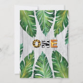 Dinosaur 1e verjaardag Roar one jurassic Kaart (Achterkant)