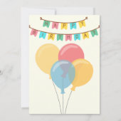 Dinosaur 1e verjaardag Uitnodigingen (Achterkant)