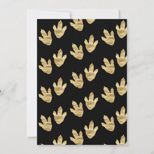 Dinosaur 1e verjaardag Uitnodigingen Roar Dino Par (Achterkant)