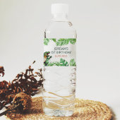 Dinosaur 1e verjaardag waterfles etiket