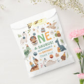 Dinosaur 1st Birthday Boy One A-Saurus Dino Party Bedankzakje (Gezegeld)