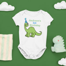 Dinosaur 1st Birthday Custom