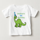 Dinosaur 1st Birthday Cute Personalized (Voorkant)