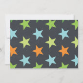 Dinosaur 1st Birthday Party Boy Stomp Chomp Roar Kaart (Achterkant)