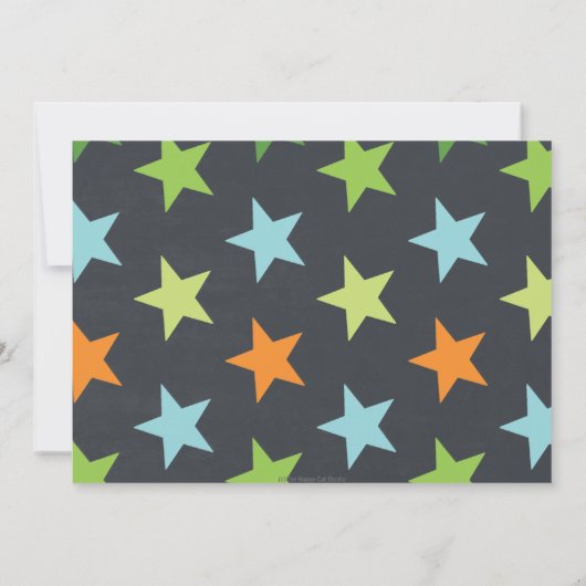 Dinosaur 1st Birthday Party Boy Stomp Chomp Roar Kaart (Achterkant)