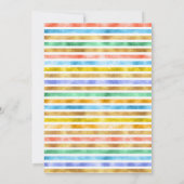 Dinosaur 1st Birthday Uitnodiging Colorful Cute (Achterkant)