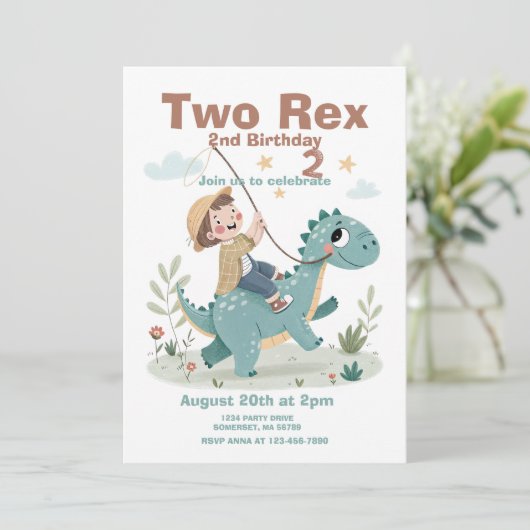 Dinosaur 2e Kaart (Staand voorkant)