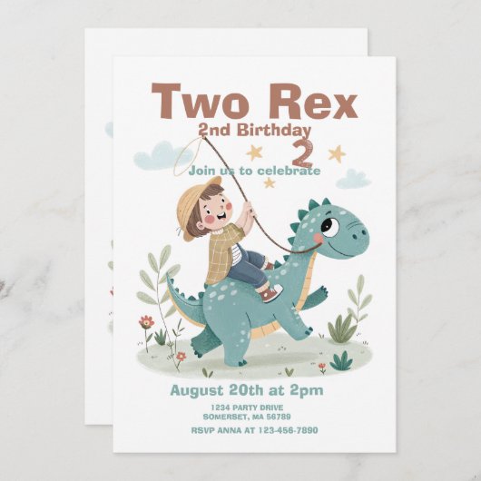 Dinosaur 2e Kaart (Voorkant / Achterkant)