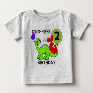 Dinosaur 2e verjaardag T-shirts en cadeautjes