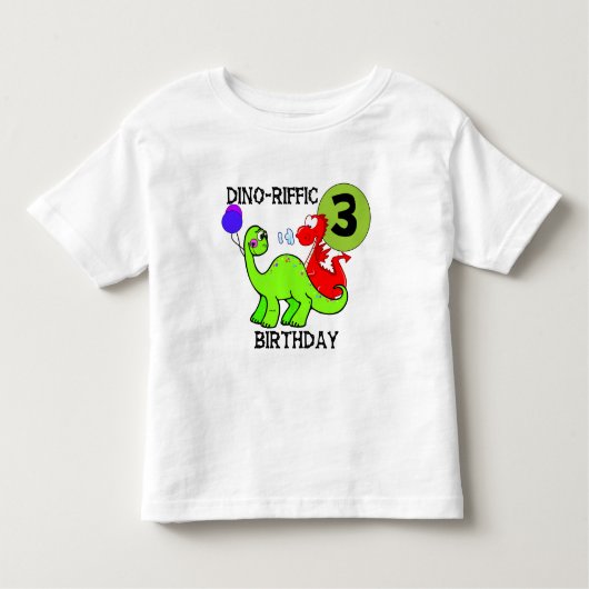 Dinosaur 3rd Birthday Tshirts en Gifts (Voorkant)