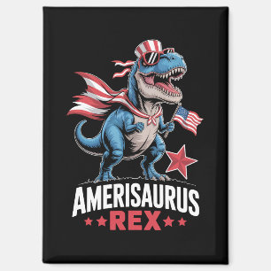 Dinosaur 4 juli Amerisaurus T Rex Funny Magneet
