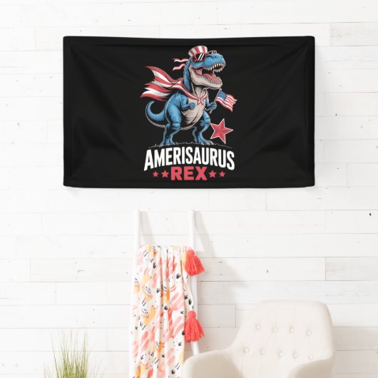 Dinosaur 4 juli Amerisaurus T Rex Funny Spandoek (Insitu)