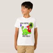 Dinosaur 4th Birthday Tshirts en Gifts (Voorkant volledig)