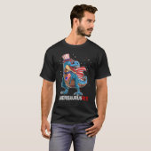 Dinosaur 4th Of July  Kids Boys Men Amerisaurus Re T-shirt (Voorkant volledig)