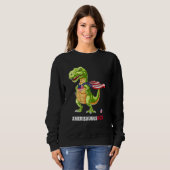 Dinosaur 4th Of July Kids Boys Men Amerisaurus T R Trui (Voorkant volledig)