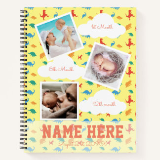 Dinosaur 5e verjaardag Milestone Guest Book Notitieboek
