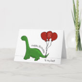 Dinosaur 70ste verjaardagskaart kaart (Voorkant)