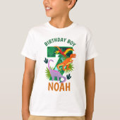 Dinosaur 7de verjaardag peuter-shirts t-shirt (Voorkant)