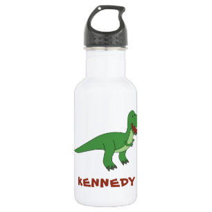 Dinosaur - Aangepaste naam terug naar school Waterfles