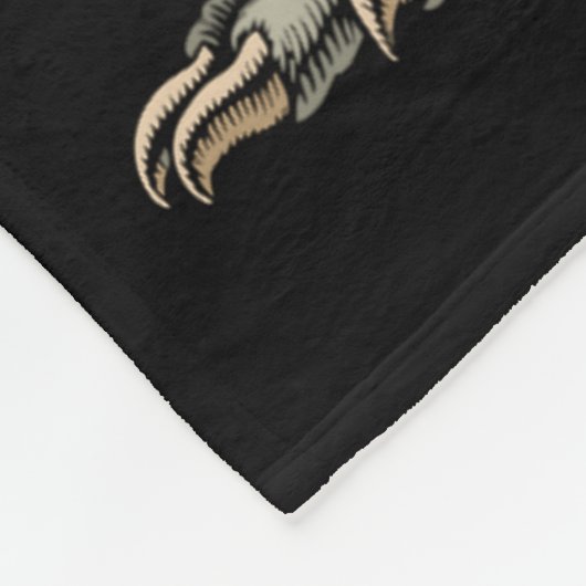 Dinosaur Acoustic Electric B Guitar Player  Fleece Deken (Hoek)