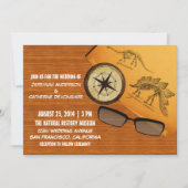 Dinosaur Adventure Wedding Invitation Kaart (Voorkant)