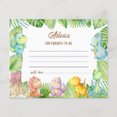 Dinosaur Advies Ouders-to-be Kaart (Voorkant)