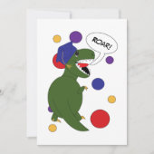 Dinosaur Afstuderen Funny Personaliseer Foto Aankondiging (Voorkant)