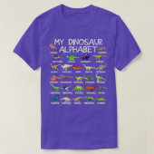 Dinosaur Alphabet Dino ABC voor kinderen Jonge Man T-shirt (Design voorkant)