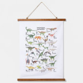 Dinosaur Alphabet Hangend Wandkleed (Voorkant)