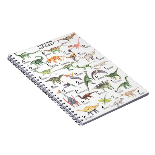 Dinosaur Alphabet Notitieboek (Rechterzijde)