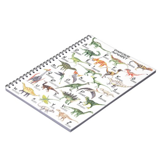 Dinosaur Alphabet Notitieboek (Linkerzijde)