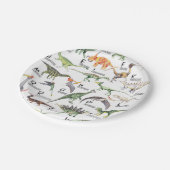 Dinosaur Alphabet Papieren Bordje (Gekanteld)