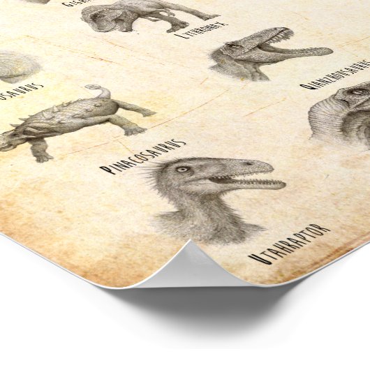 Dinosaur alphabet poster (Hoek)