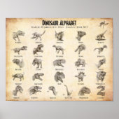 Dinosaur alphabet poster (Voorkant)