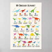 DINOSAUR ALPHABET POSTER (Voorkant)