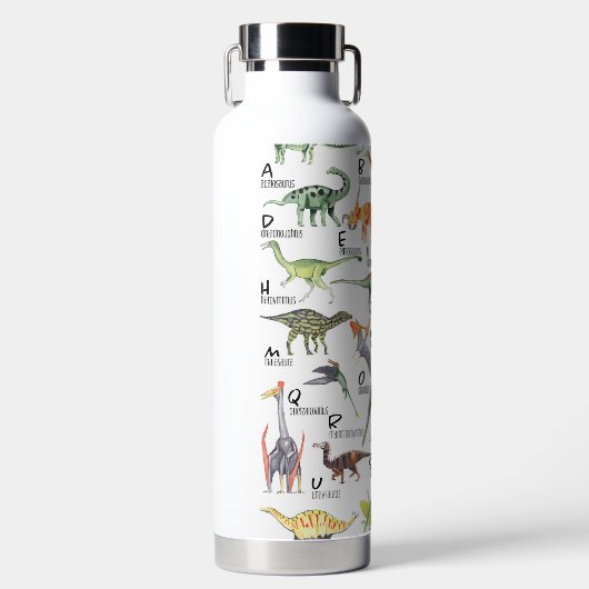 Dinosaur Alphabet Waterfles (Voorkant)