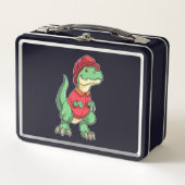 Dinosaur als brandweerman met brandhelm (Voorkant)